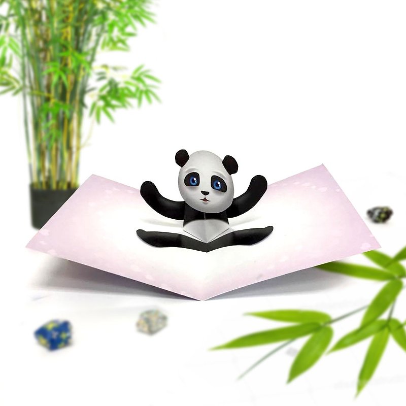 熊猫卡 | 熊猫生日卡 | 生日卡 | 弹出卡 | 熊猫卡 - 卡片/明信片 - 纸 