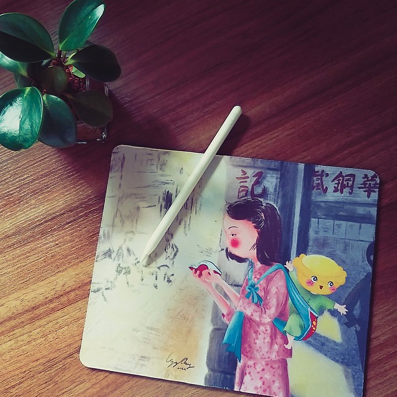 其他人造纤维 鼠标垫 - 【1959香港 广东道上的女孩】鼠标垫 mouse pad