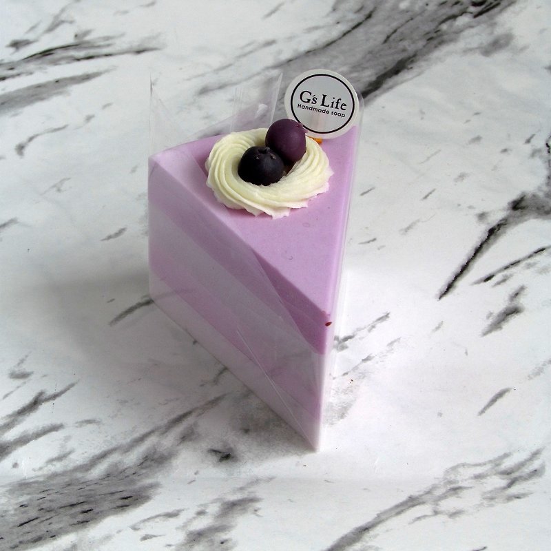 切片蛋糕香皂礼盒─微酸蓝莓 - 沐浴用品 - 植物．花 紫色