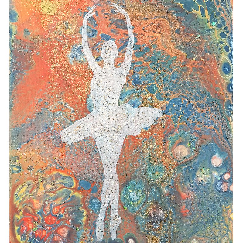 芭蕾舞女演员绘画女性形象裸体原创艺术伦巴舞衬裙 - 海报/装饰画/版画 - 其他材质 多色