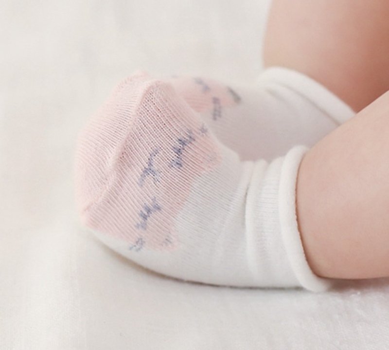 Happy Prince COCO婴童短袜2件组 韩国制 - 婴儿袜子 - 棉．麻 粉红色