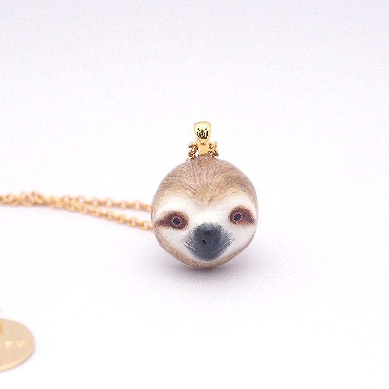 Sloth  Head Necklace - 其他 - 其他金属 灰色