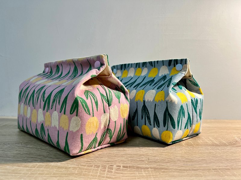 【现货】郁金香卫生纸收纳套 2色桌上型 - 纸巾盒 - 棉．麻 