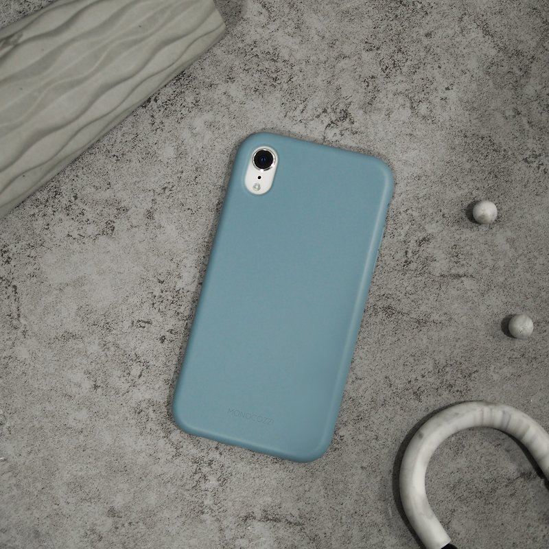 Lucid Plus | 特强防撞保护壳 iPhone XR - 灰蓝色 - 手机壳/手机套 - 聚酯纤维 蓝色