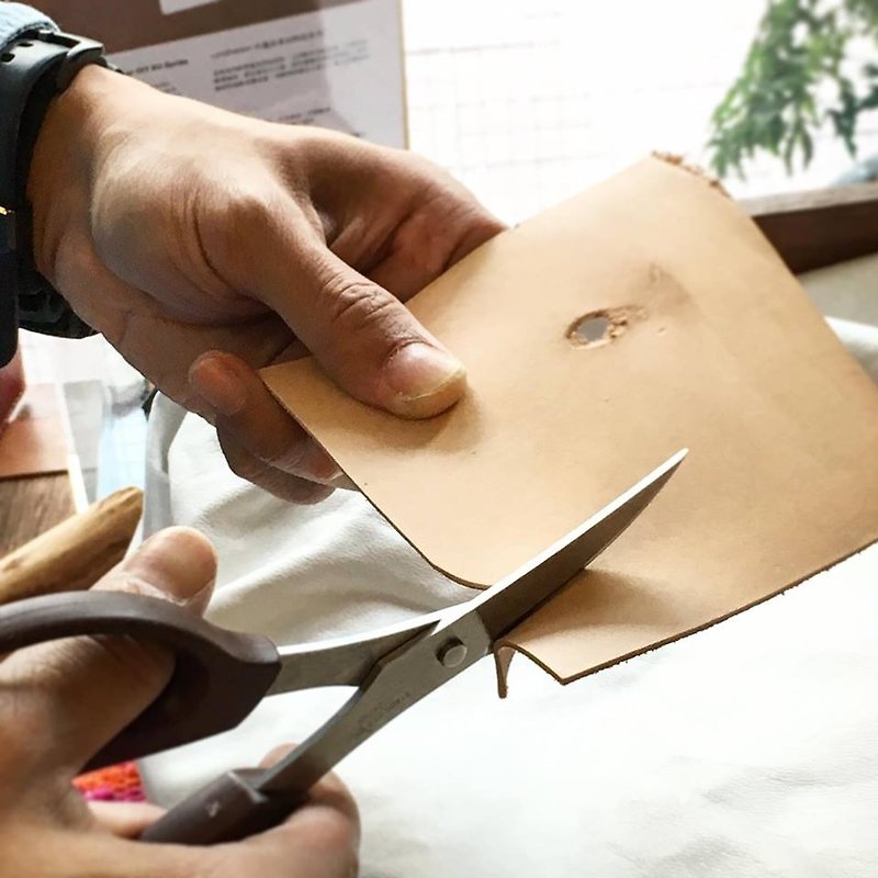 HobbyMate日本制“裁皮神器”日本制皮革专用剪刀 裁皮 皮革工具 DIY工具 皮革DIY - 其他 - 其他金属 咖啡色