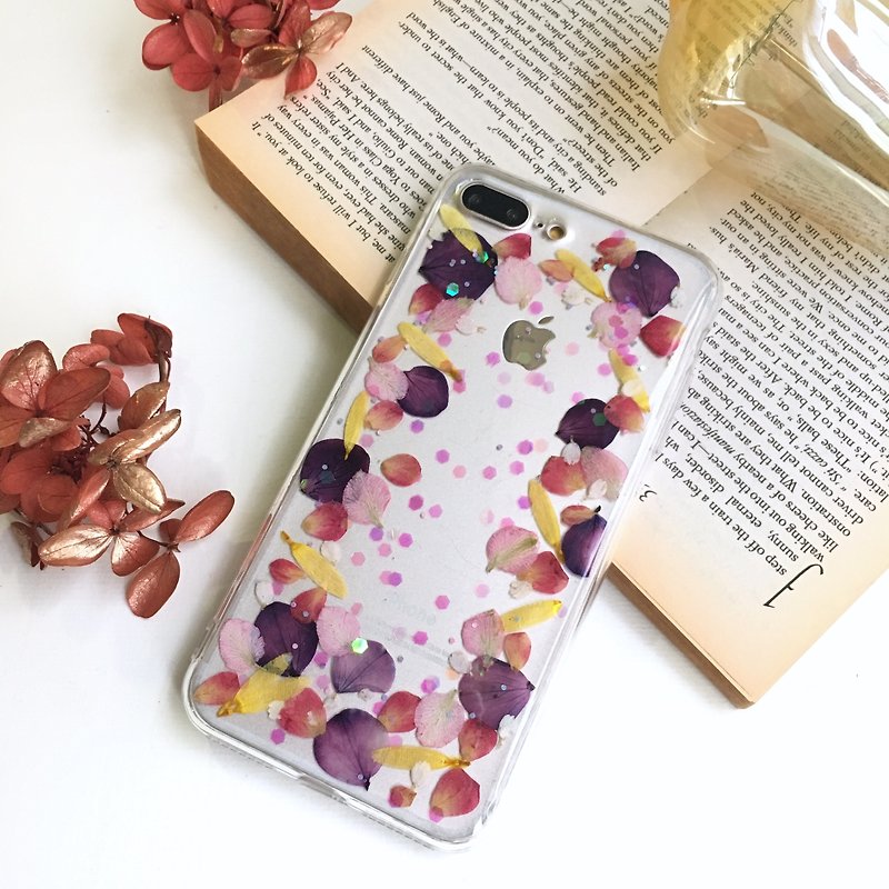 迷幻莳空::干燥花瓣手机套 - 手机壳/手机套 - 植物．花 紫色