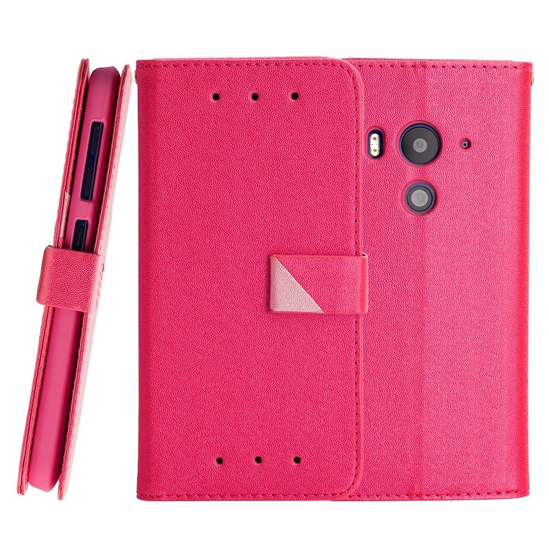 CASE SHOP HTC Butterfly 3 专用侧掀站立式皮套 - 粉 - 其他 - 其他材质 粉红色