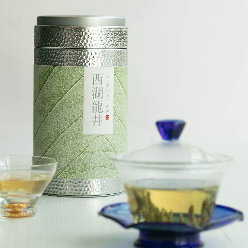 【茶老七】西湖龙井 (100克) 茶叶 / 抗氧化 / 绿茶/ 丰富维他命C - 茶 - 其他金属 绿色