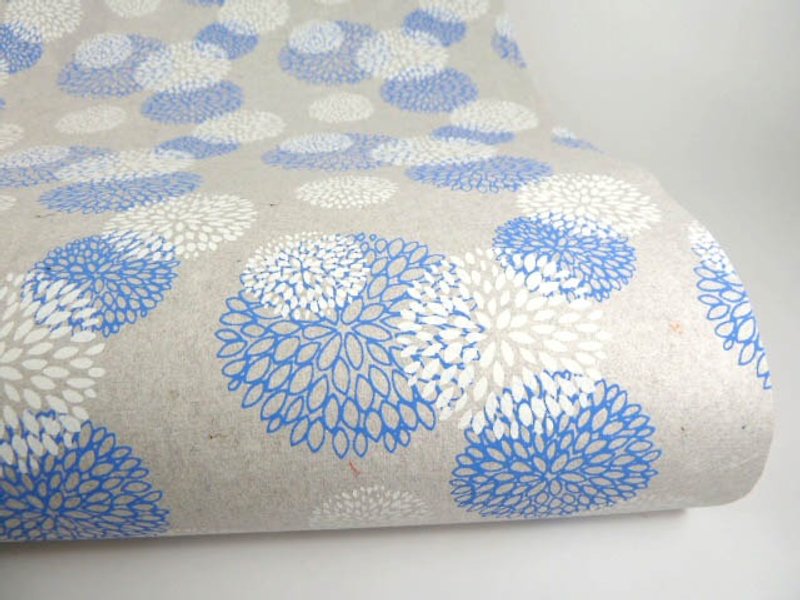 Shizen 蓝白棉花 手工包装纸 - 包装材料 - 纸 蓝色