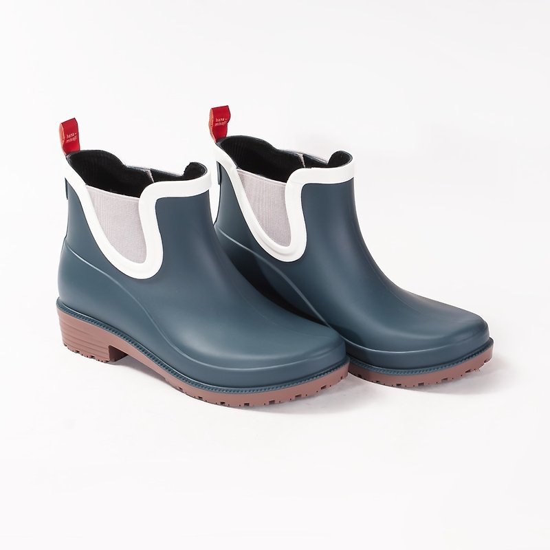雨靴日 |  和风雨靴.琉璃绀色.百搭.防水.耐磨.简约设计.文青款 - 雨鞋/雨靴 - 塑料 蓝色