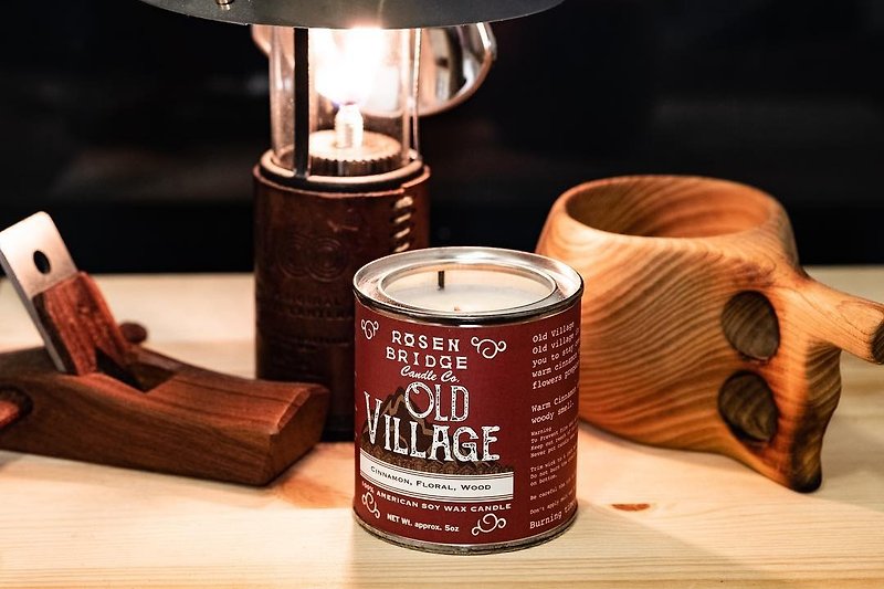 Old Village 乡村 大豆香氛蜡烛 - 蜡烛/烛台 - 蜡 红色