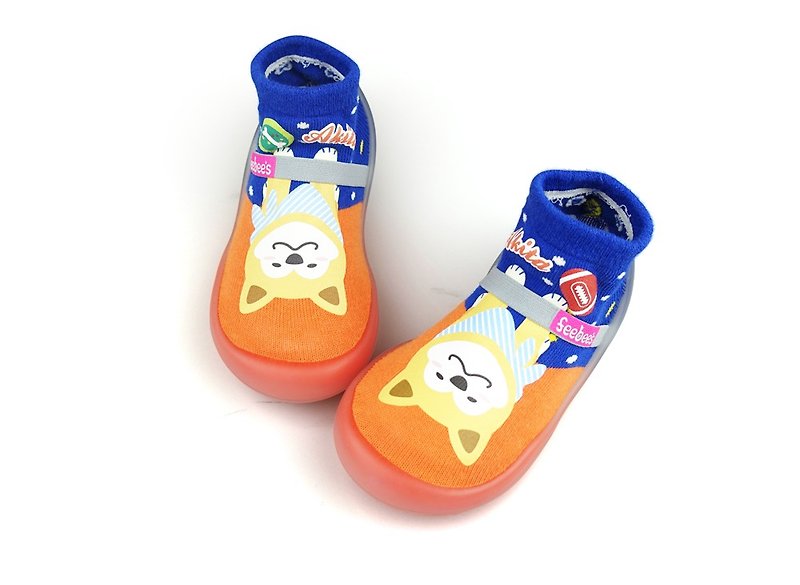 【Feebees】可爱动物系列_柴犬 (学步鞋 袜鞋 童鞋 台湾制造) - 童装鞋 - 其他材质 橘色