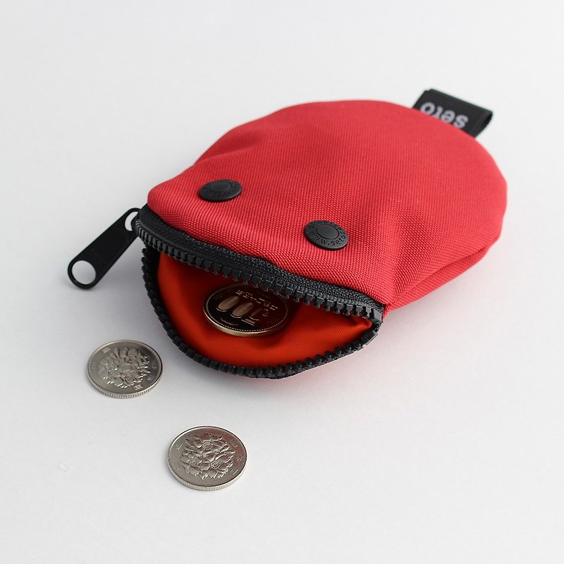 seto / creature bag / card case / coin case / Bean / Red - 零钱包 - 聚酯纤维 红色