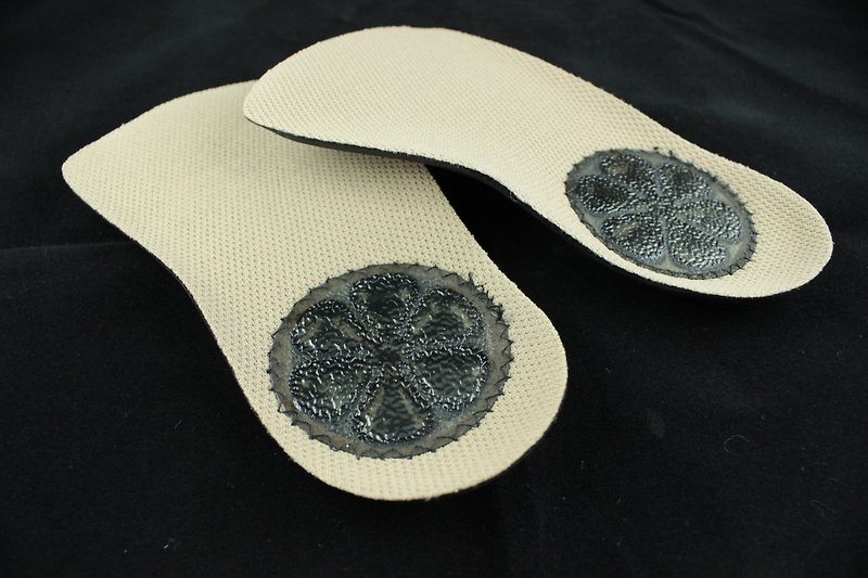 AC RABBIT - 两段式缓冲气垫后跟鞋垫 小花鞋垫 - 鞋垫/周边 - 其他材质 卡其色
