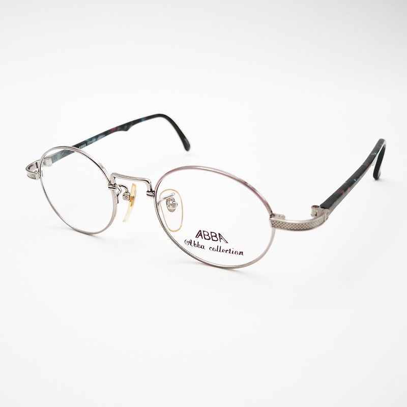 梦露眼镜店 / 日本雕花22K金眼镜框 no.A09 vintage - 眼镜/眼镜框 - 玫瑰金 金色