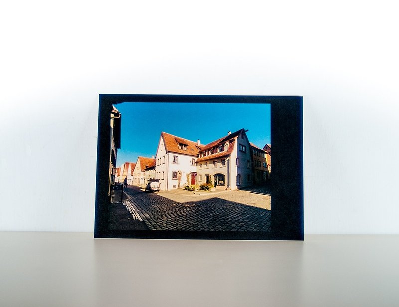 摄影明信片 | 十字路口-陶伯河畔的罗腾堡-德国 - 卡片/明信片 - 纸 多色