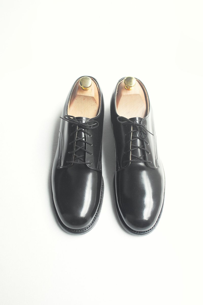 80s 美国海军制式皮鞋｜US Navy Service Shoes US 8N EUR 3940 - Deadstock - 女款休闲鞋 - 真皮 黑色