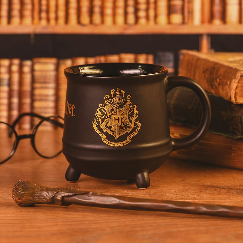 【父亲节礼物】Harry Potter哈利波特魔法大釜造型511ml特大马克 - 茶具/茶杯 - 陶 黑色