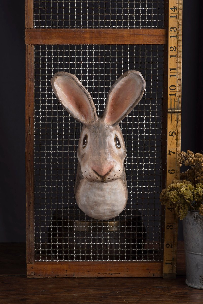 挂墙装饰-小兔 - 墙贴/壁贴 - 纸 灰色