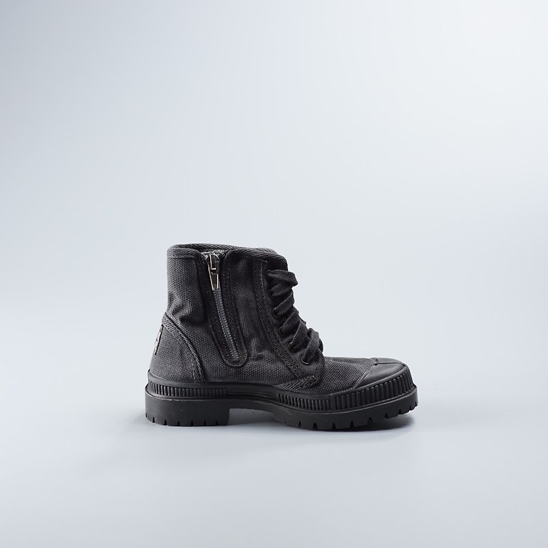 西班牙帆布鞋 冬季刷毛 黑色 黑头 洗旧  880777 童鞋尺寸 - 童装鞋 - 棉．麻 黑色