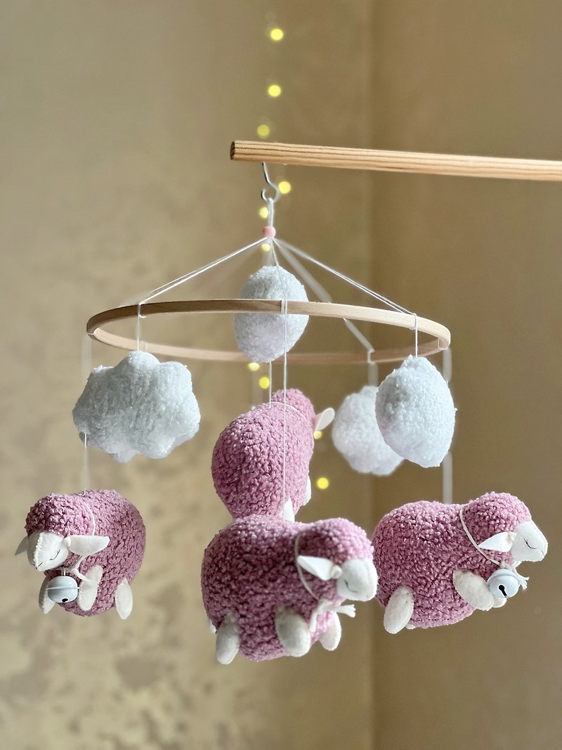 熊移动音乐移动婴儿床婴儿淋浴礼物托儿所移动热气球 - 玩具/玩偶 - 其他材质 紫色