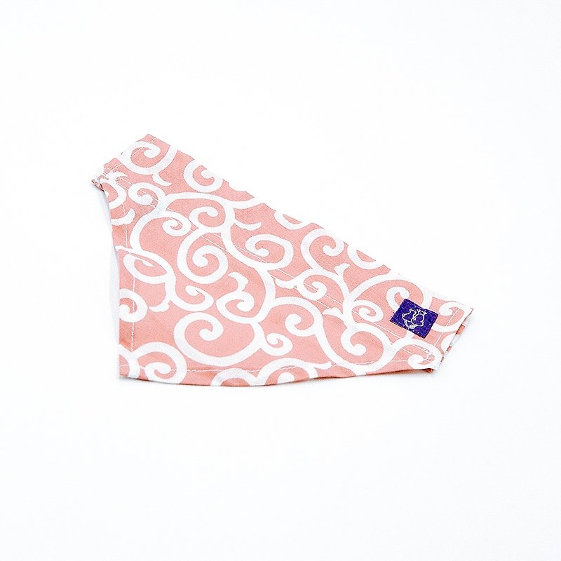 【Momoji】 宠物领巾 - Karakusa - 项圈/牵绳 - 棉．麻 粉红色