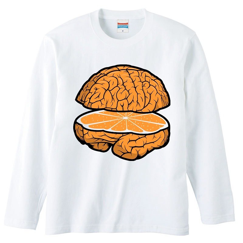 ロングスリーブTシャツ / Fresh Brain - 男装上衣/T 恤 - 棉．麻 白色