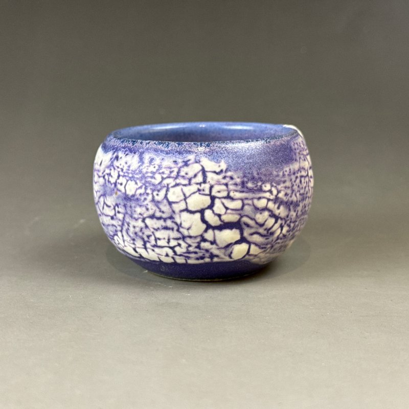 台湾【志野烧】紫云彩茶杯 壹 - 茶具/茶杯 - 陶 蓝色
