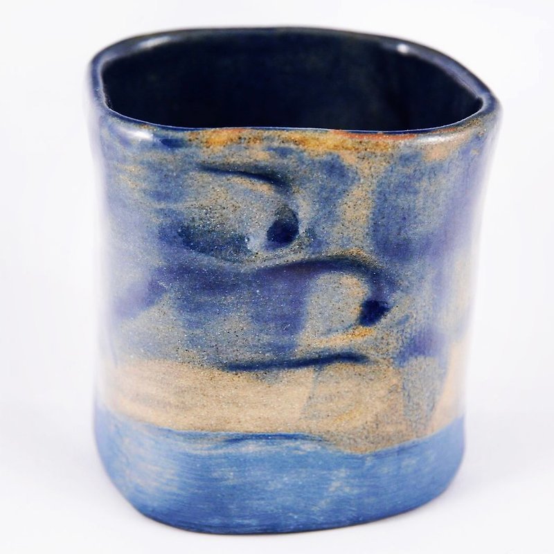 指纹 (杯子) - 花瓶/陶器 - 陶 蓝色