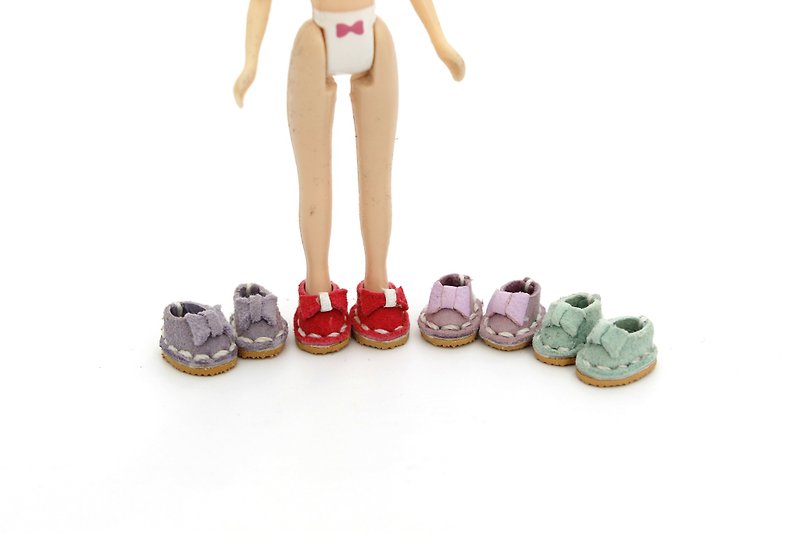 手工制作的娃娃皮鞋 Petite Blythe、mini Pullip、little Dal - 玩偶/公仔 - 真皮 多色