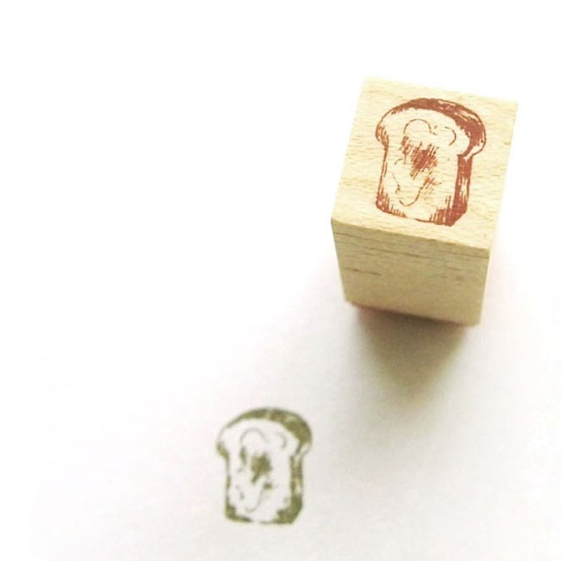 飾れるミニスタンプ　バタートースト - 印章/印台 - 木头 