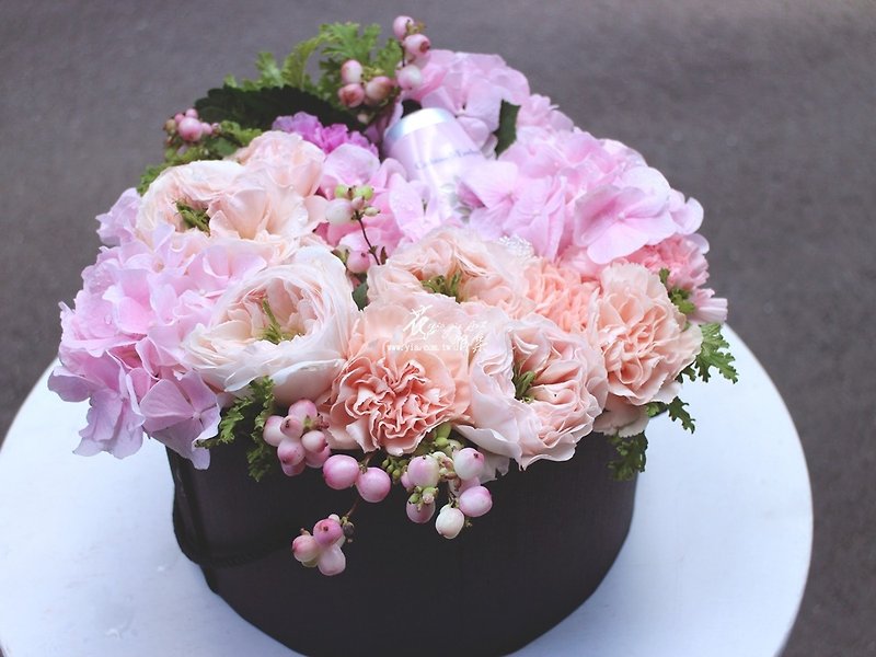 粉彩精品花盒 - 植栽/盆栽 - 植物．花 粉红色
