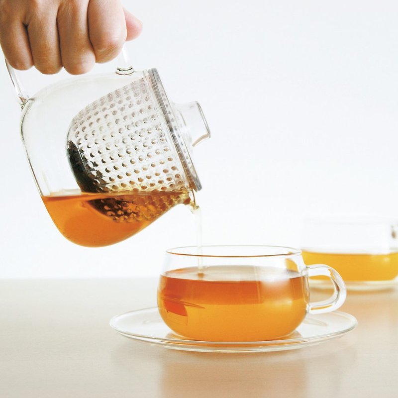 【五月下杀】日本KINTO UNITEA玻璃杯盘组230ml (玻璃杯盘) - 茶具/茶杯 - 玻璃 透明