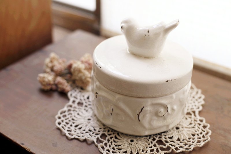 【好日恋物】欧洲仿古制物罐 - 收纳用品 - 其他材质 白色