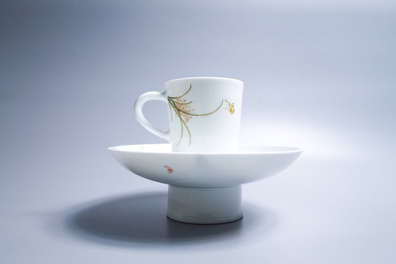 自慢堂 釉中彩咖啡杯组 - 兰花 - 咖啡杯/马克杯 - 瓷 