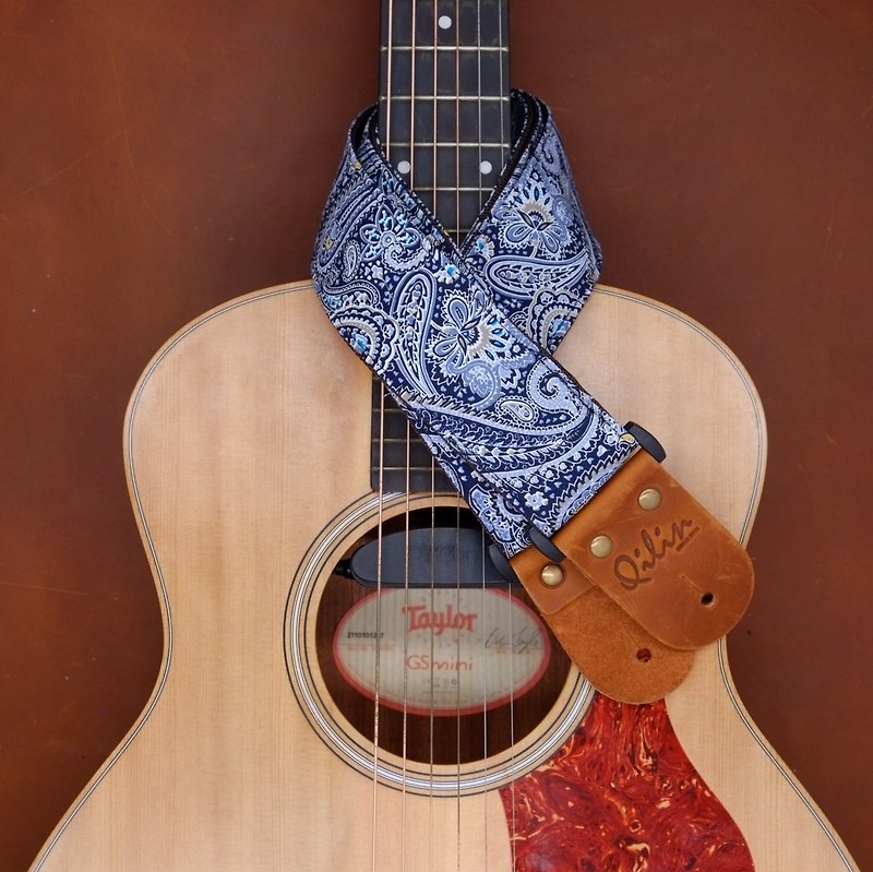 蓝色Phathong泰国样式吉他皮带 - 吉他/乐器 - 纸 蓝色