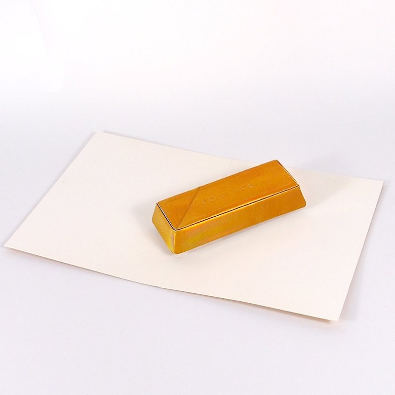 闪亮立体金块【Up With Paper Luxe-立体卡片 多用途】 - 卡片/明信片 - 纸 金色