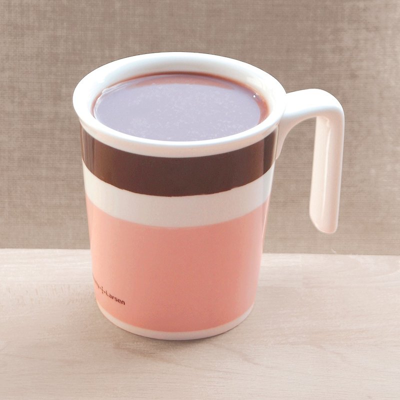 可可亚亲亲马克杯  -P+L设计杯无盖(台湾制可微波烤箱SGS检验) - 咖啡杯/马克杯 - 瓷 粉红色