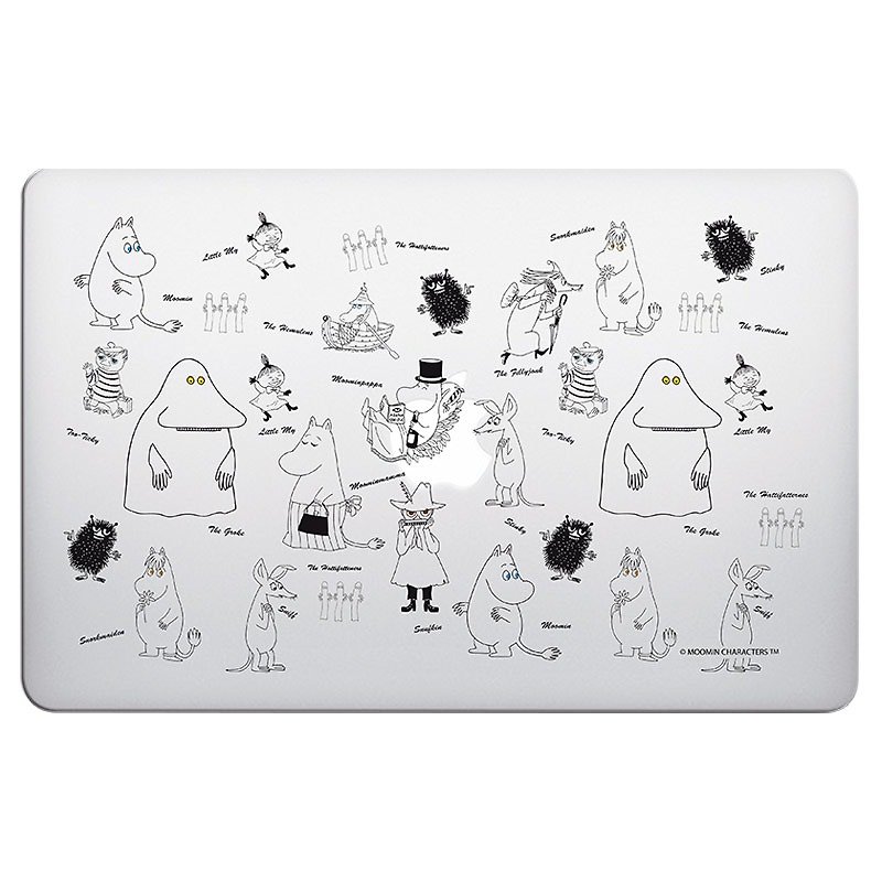 Moomin噜噜米正版授权-Macbook水晶壳【描绘moomin】(透明) - 平板/电脑保护壳 - 塑料 透明