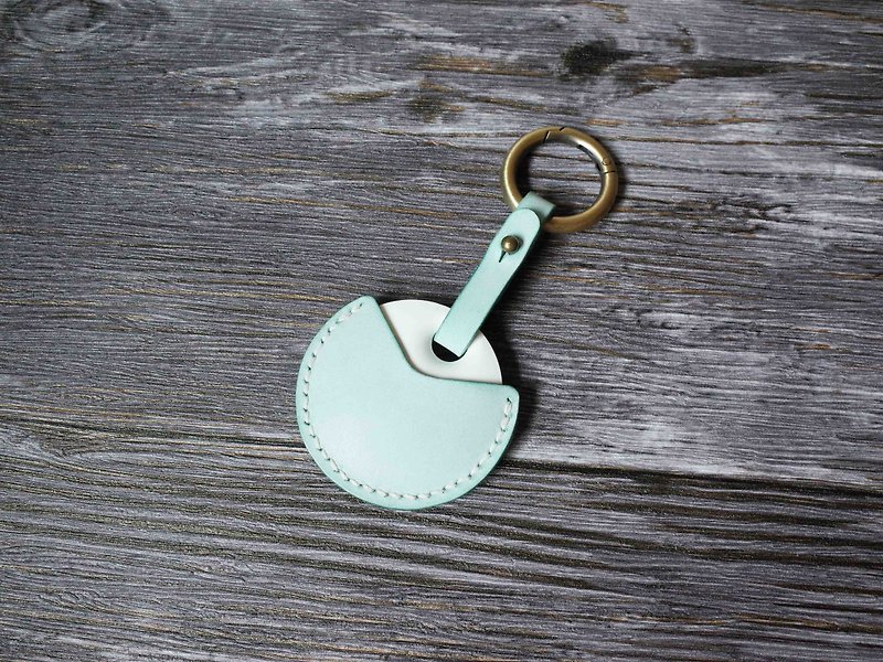 GOGORO机车钥匙皮套－标准款－擦蜡薄荷绿 - 钥匙链/钥匙包 - 真皮 绿色