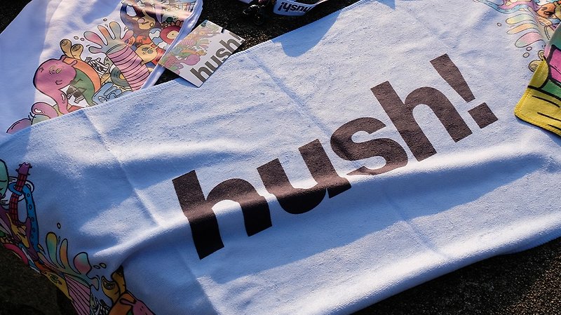 【HUSH! X 颓爆猫工作室】 官方联乘运动毛巾 - 运动配件 - 棉．麻 