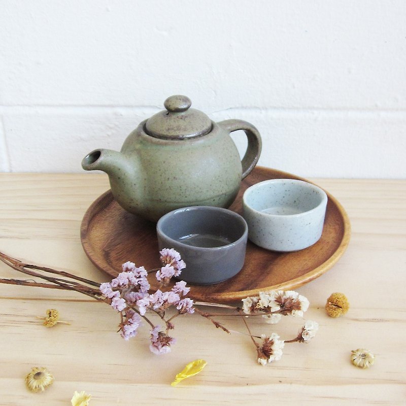 Handmade Potteries Tea Sets Selected by Tan / SET50. - 花瓶/陶器 - 陶 绿色