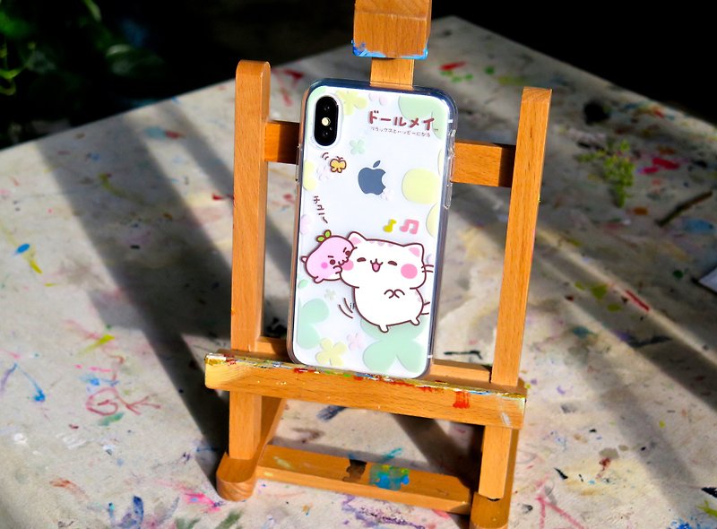iPhone XS/X Dollmei 猫咪花园双层防摔手机壳 生日 生日礼物 - 手机壳/手机套 - 硅胶 透明