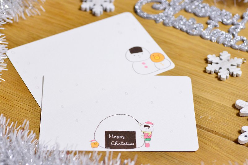 おにぎりクリスマスカード おこめver - 卡片/明信片 - 纸 