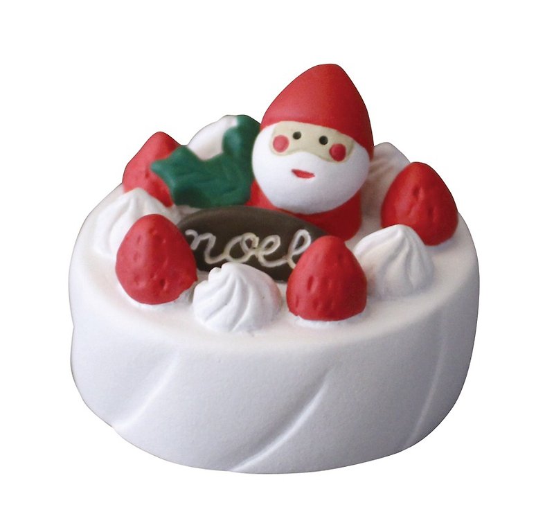 【日本Decole】圣诞限量款摆饰品★concombre圣诞老公公奶油草莓蛋糕 - 摆饰 - 其他材质 白色