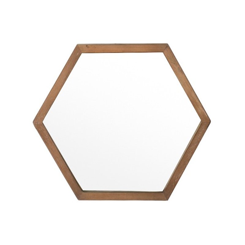 Home Solutions 六角镜 (40x3x34.5) - 墙贴/壁贴 - 木头 
