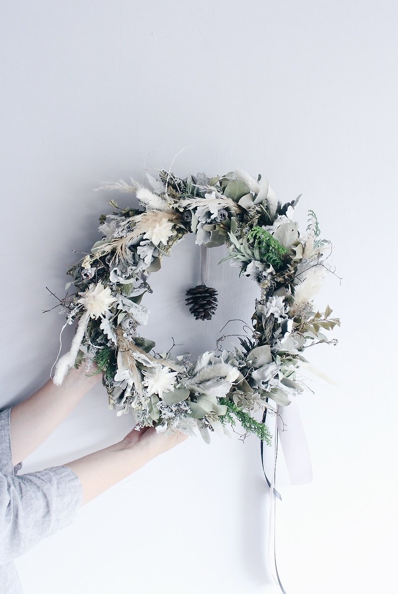 Flower Wreath!【众神之王- Zeus】干燥花 花圈 布置 圣诞节 L - 摆饰 - 植物．花 
