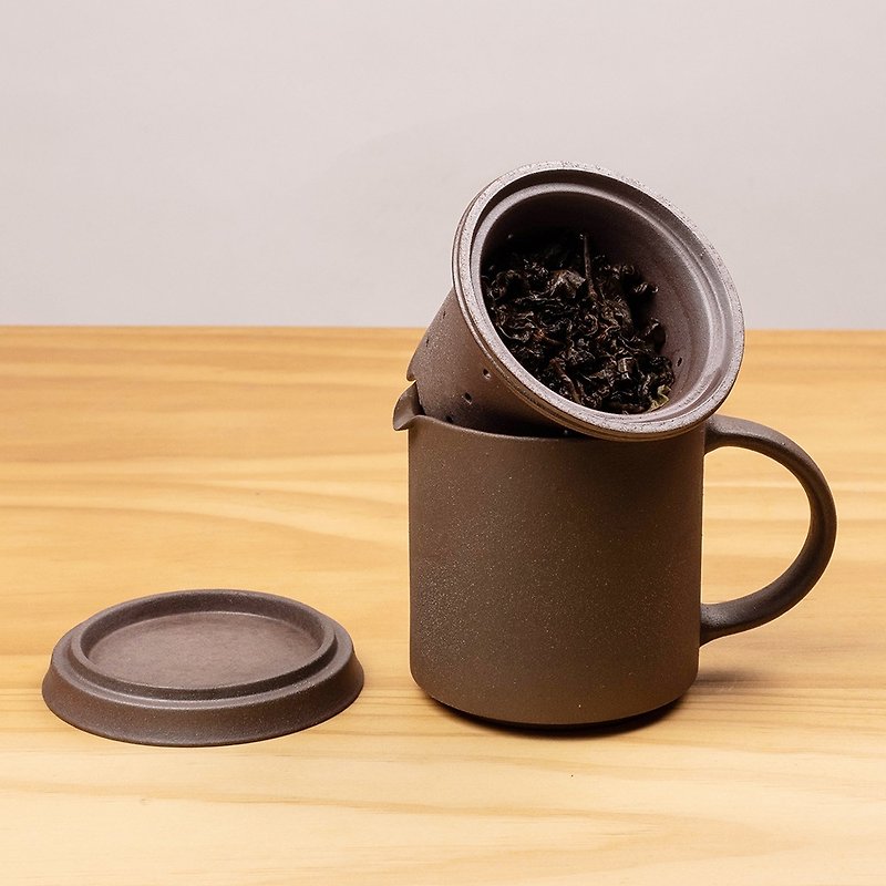 陶作坊│老岩泥同心分享杯 - 茶具/茶杯 - 其他材质 咖啡色