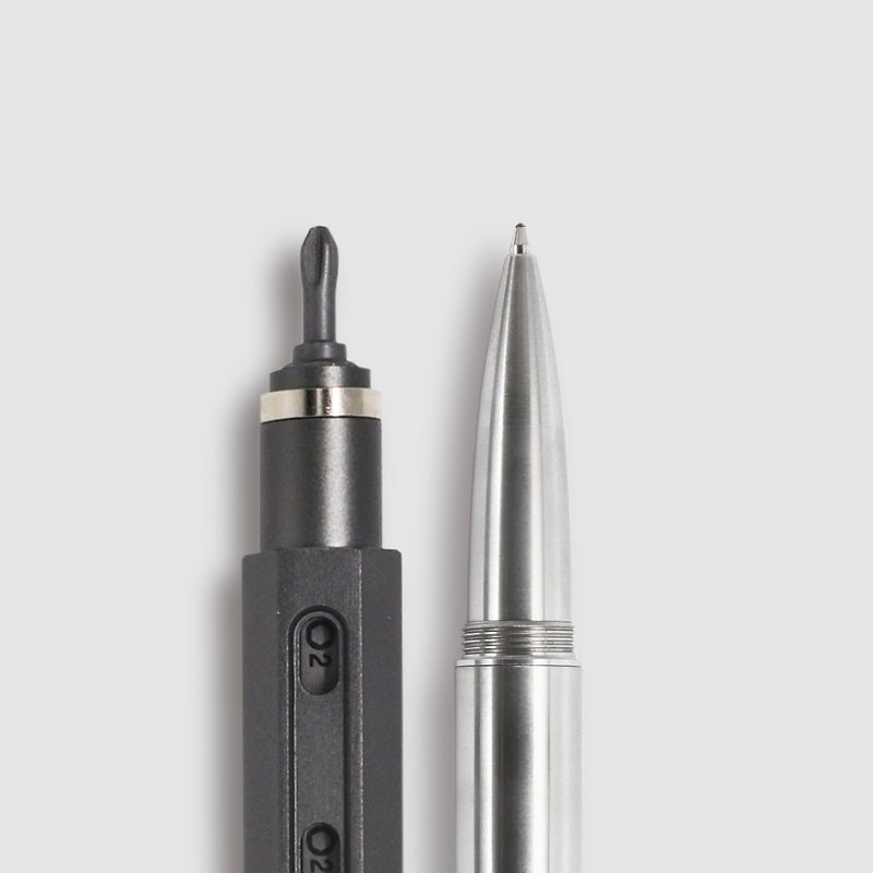 送礼好物首选    工具笔 (Tool Pen) + 剪刀笔 (Xcissor Pen) - 剪刀/拆信刀 - 铝合金 银色