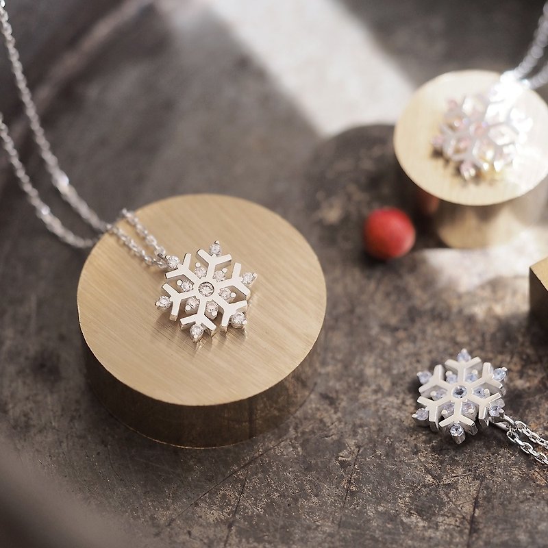 雪の結晶 ネックレス シルバー925 - 项链 - 其他金属 银色